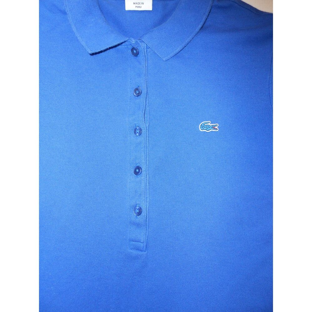 Lacoste Blue Polo Shirt Women's Size 34 / Small